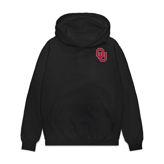 Oklahoma - NCAA Football : Trell Harris - Caricature Premium Hooded Sweatshirt-0