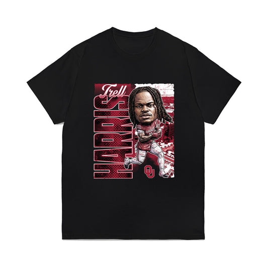 Oklahoma - NCAA Football : Trell Harris - Caricature Comfort Colors T-Shirt-0