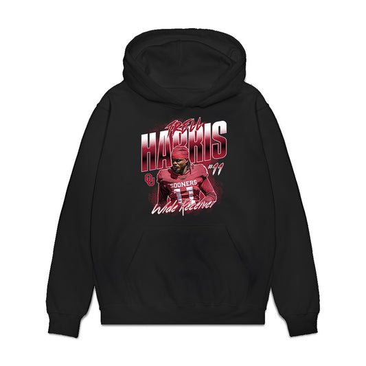 Oklahoma - NCAA Football : Trell Harris - Collage Premium Hooded Sweatshirt-0