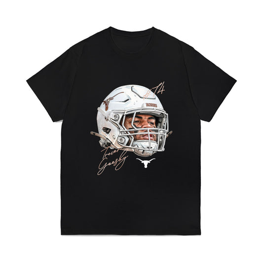 Texas - NCAA Football : Trevor Goosby - Game Face Comfort Colors T-Shirt-0