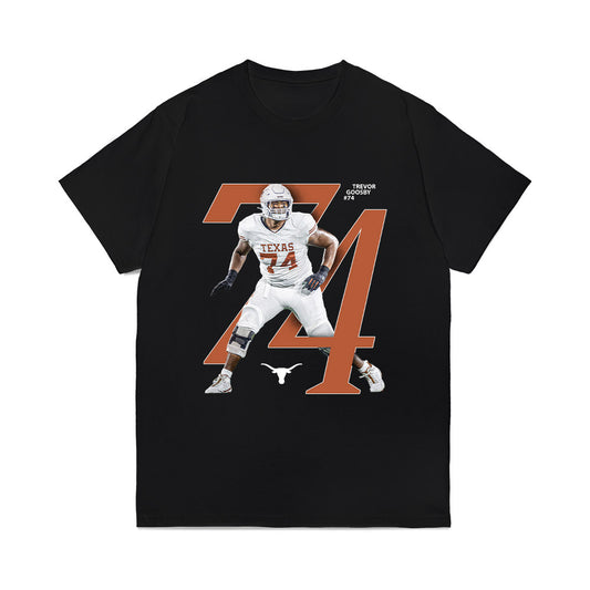 Texas - NCAA Football : Trevor Goosby - Graphic Comfort Colors T-Shirt-0