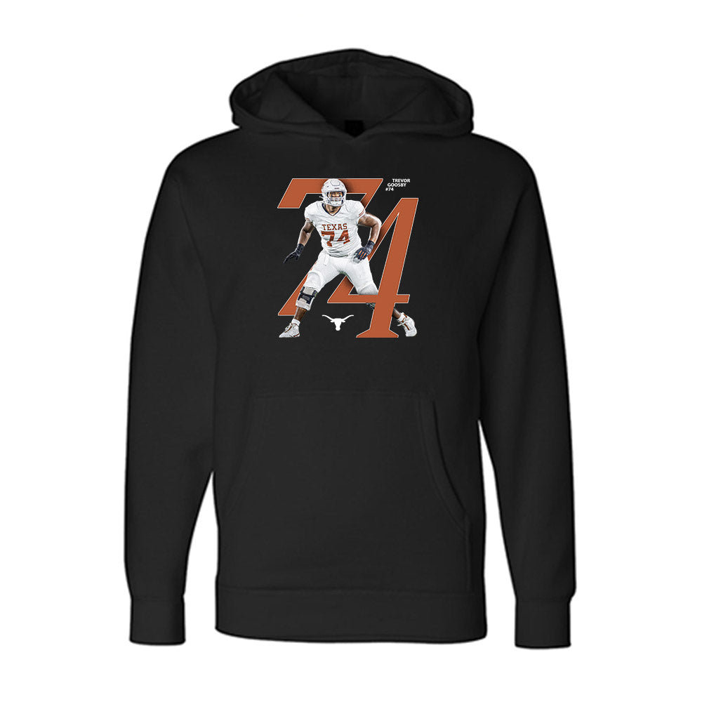 Texas - NCAA Football : Trevor Goosby - Graphic Hooded Pullover Sweatshirt-0