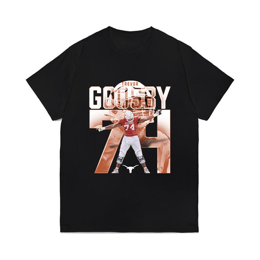 Texas - NCAA Football : Trevor Goosby - Individual Collage Comfort Colors T-Shirt-0