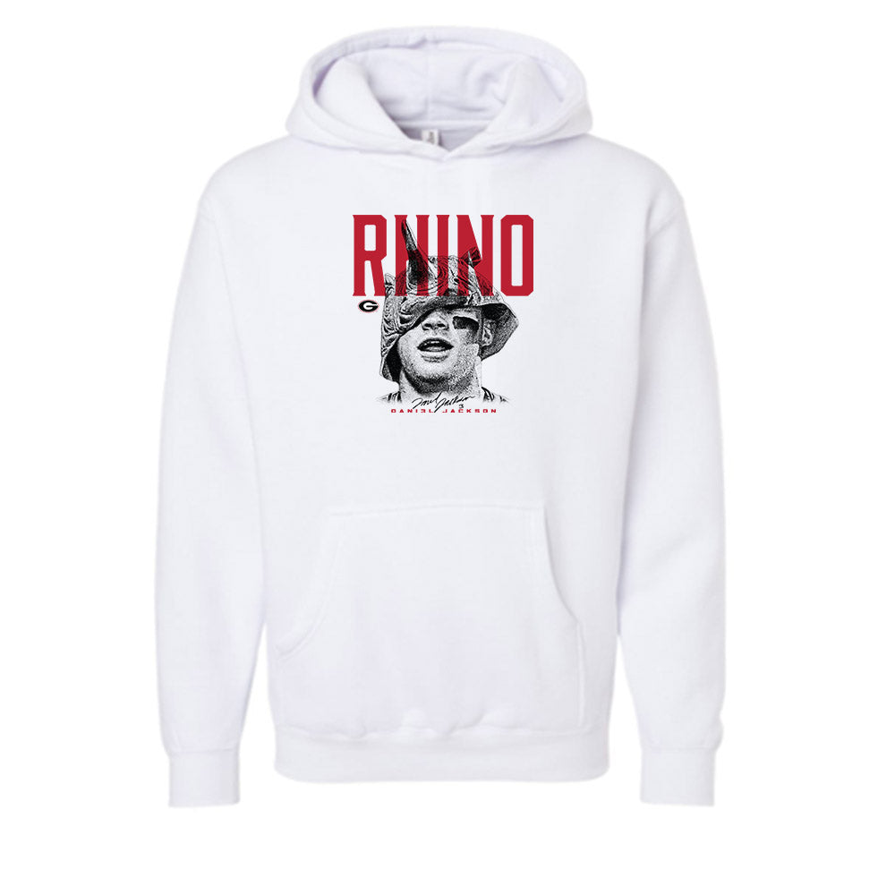 Georgia - NCAA Baseball : Daniel Jackson - Individual Caricature Hooded Pullover Sweatshirt-0