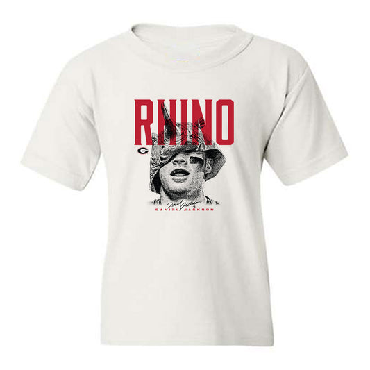 Georgia - NCAA Baseball : Daniel Jackson - Individual Caricature Youth T-Shirt-0