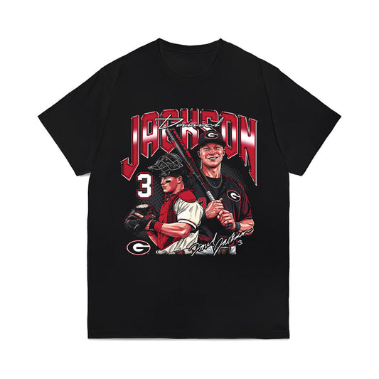Georgia - NCAA Baseball : Daniel Jackson - Collage Comfort Colors T-Shirt-0