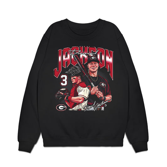 Georgia - NCAA Baseball : Daniel Jackson - Collage Premium Crewneck Sweatshirt-0