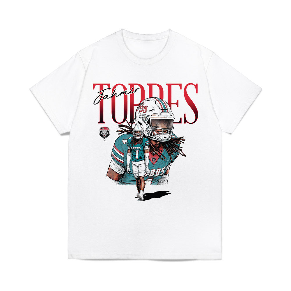 New Mexico - NCAA Football : Jahmir Torres - Caricature Comfort Colors T-Shirt-0