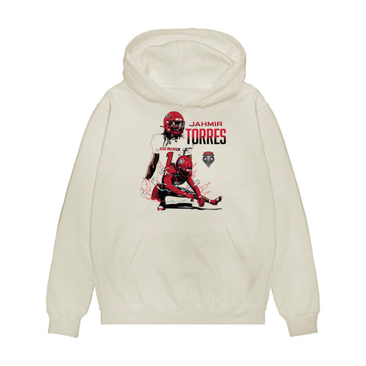 New Mexico - NCAA Football : Jahmir Torres - Collage Premium Hooded Sweatshirt-0