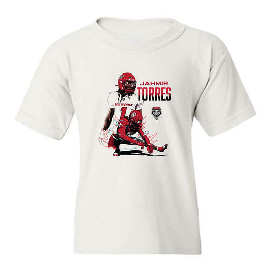 New Mexico - NCAA Football : Jahmir Torres - Collage Youth T-Shirt-0