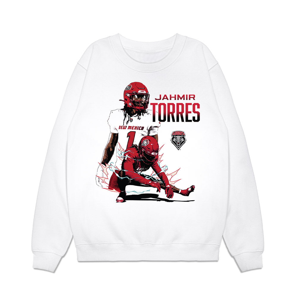 New Mexico - NCAA Football : Jahmir Torres - Collage Premium Crewneck Sweatshirt-0