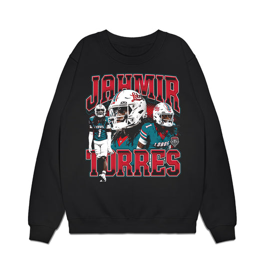 New Mexico - NCAA Football : Jahmir Torres - Individual Collage Premium Crewneck Sweatshirt-0