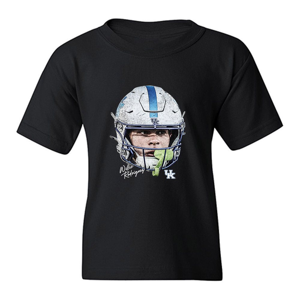 Kentucky - NCAA Football : Willie Rodriguez - Game Face Youth T-Shirt-0