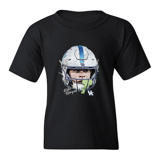 Kentucky - NCAA Football : Willie Rodriguez - Game Face Youth T-Shirt-0