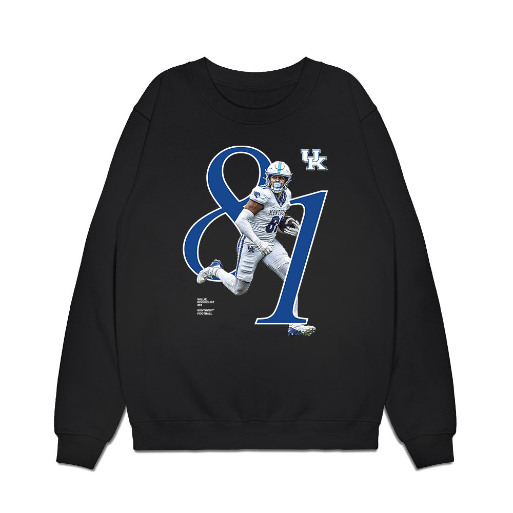 Kentucky - University of Kentucky - NCAA Football : Willie Rodriguez - Breakthrough Premium Crewneck Sweatshirt-0