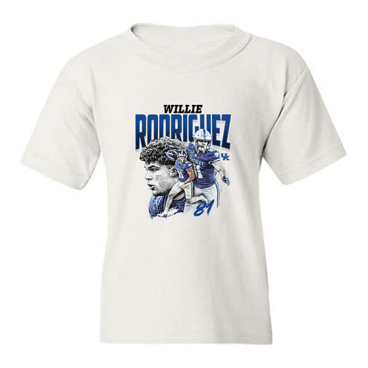 Kentucky - NCAA Football : Willie Rodriguez - Collage Youth T-Shirt-0