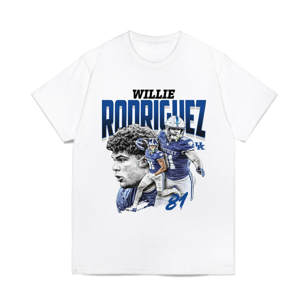 Kentucky - NCAA Football : Willie Rodriguez - Collage Comfort Colors T-Shirt-0
