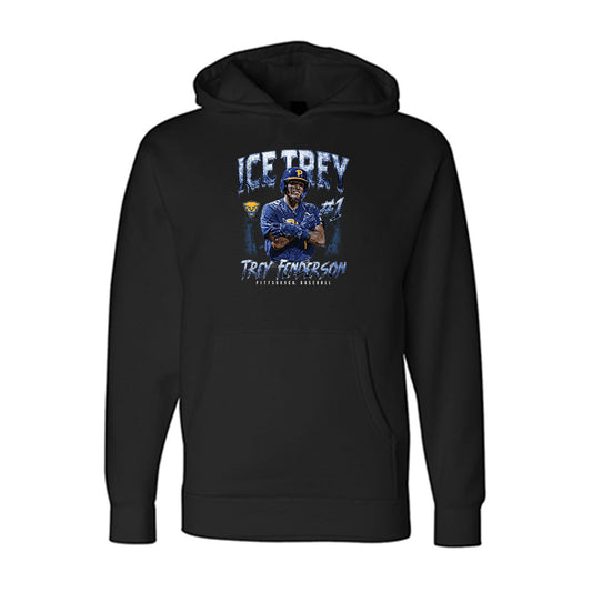 Pittsburgh - NCAA Baseball : Trey Fenderson - Individual Collage Hooded Pullover Sweatshirt-0