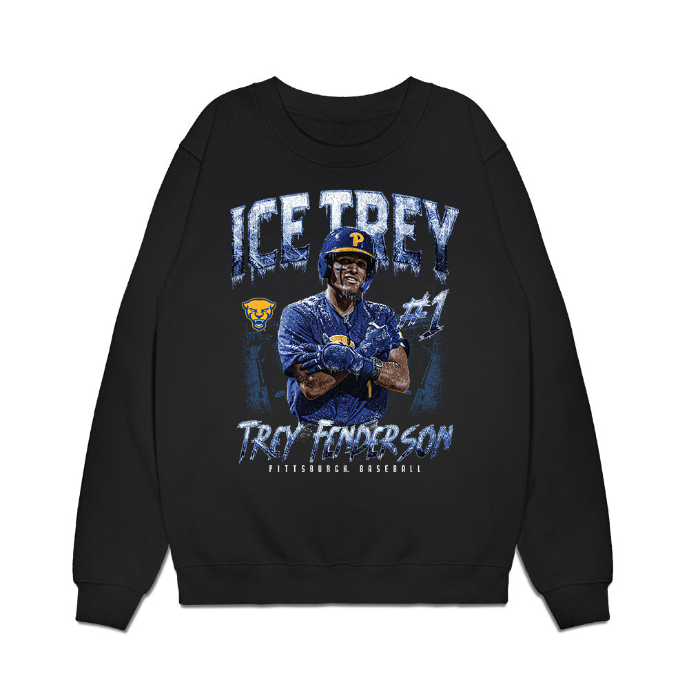 Pittsburgh - NCAA Baseball : Trey Fenderson - Individual Collage Premium Crewneck Sweatshirt-0
