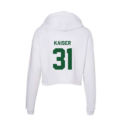 CUI - NCAA Baseball : Matthew Kaiser - Classic Shersey Women's Crop Fleece Hooded Sweatshirt-1