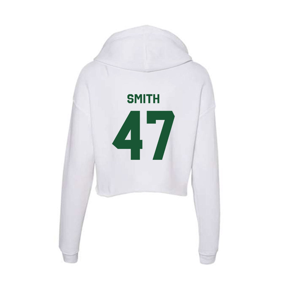 CUI - NCAA Men's Lacrosse : Bradley Smith - Classic Shersey Women's Crop Fleece Hooded Sweatshirt-1