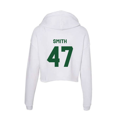 CUI - NCAA Men's Lacrosse : Bradley Smith - Classic Shersey Women's Crop Fleece Hooded Sweatshirt-1