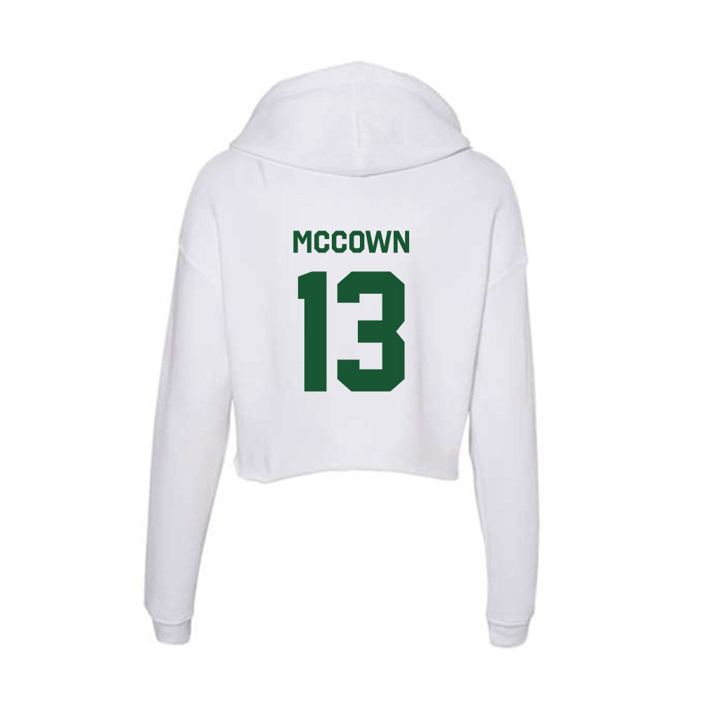 CUI - NCAA Men's Basketball : Zamareon McCown - Classic Shersey Women's Crop Fleece Hooded Sweatshirt-1