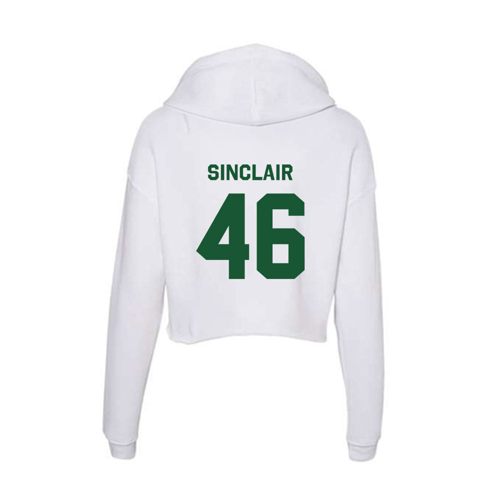 CUI - NCAA Men's Lacrosse : Jake Sinclair - Classic Shersey Women's Crop Fleece Hooded Sweatshirt-1