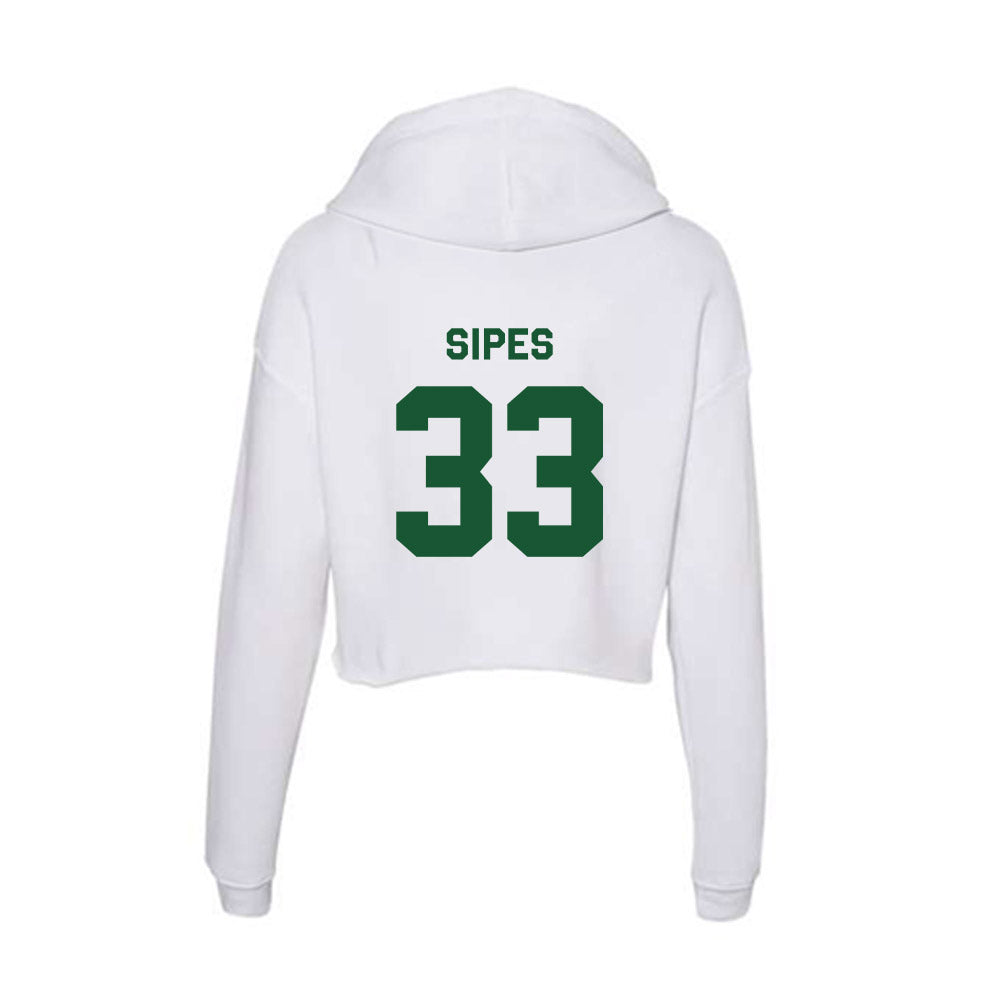 CUI - NCAA Men's Lacrosse : Gabriel Sipes - Classic Shersey Women's Crop Fleece Hooded Sweatshirt-1