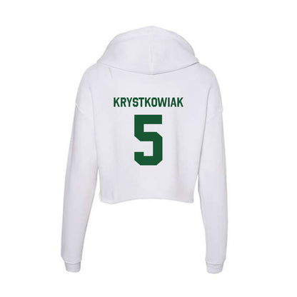 CUI - NCAA Men's Basketball : Ben Krystkowiak - Classic Shersey Women's Crop Fleece Hooded Sweatshirt-1