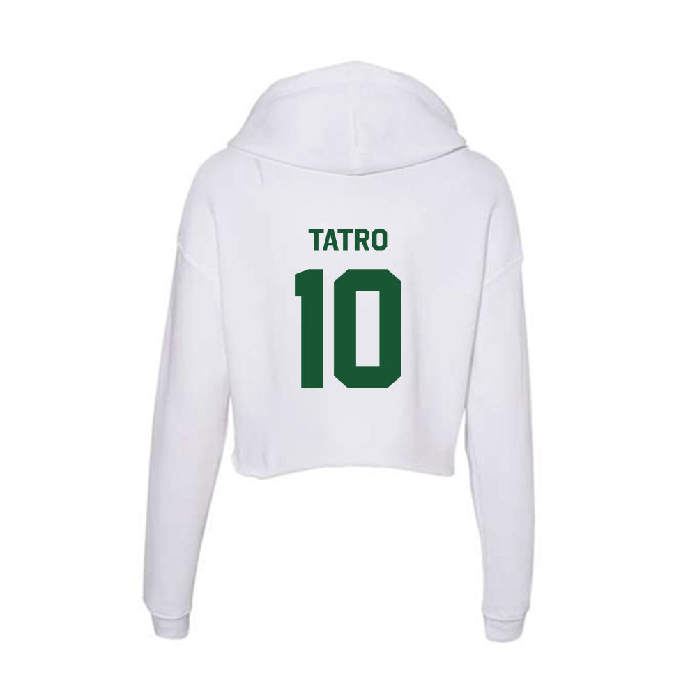 CUI - NCAA Men's Lacrosse : Jacob Tatro - Classic Shersey Women's Crop Fleece Hooded Sweatshirt-1
