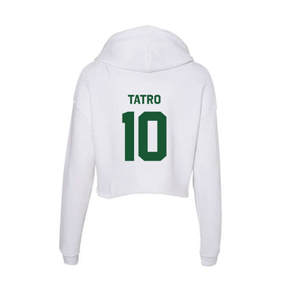 CUI - NCAA Men's Lacrosse : Jacob Tatro - Classic Shersey Women's Crop Fleece Hooded Sweatshirt-1