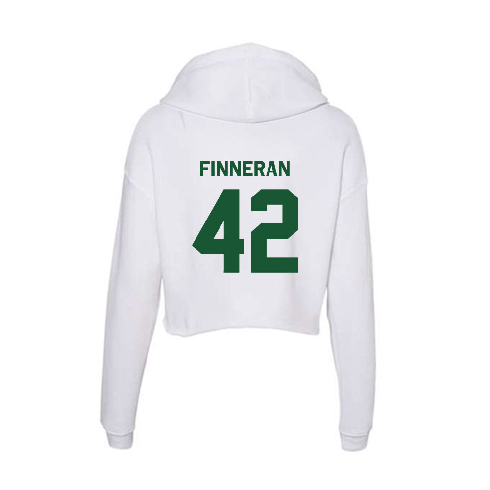 CUI - NCAA Men's Lacrosse : Jack Finneran - Classic Shersey Women's Crop Fleece Hooded Sweatshirt-1