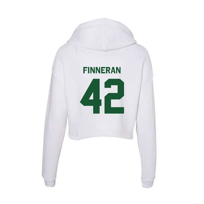 CUI - NCAA Men's Lacrosse : Jack Finneran - Classic Shersey Women's Crop Fleece Hooded Sweatshirt-1