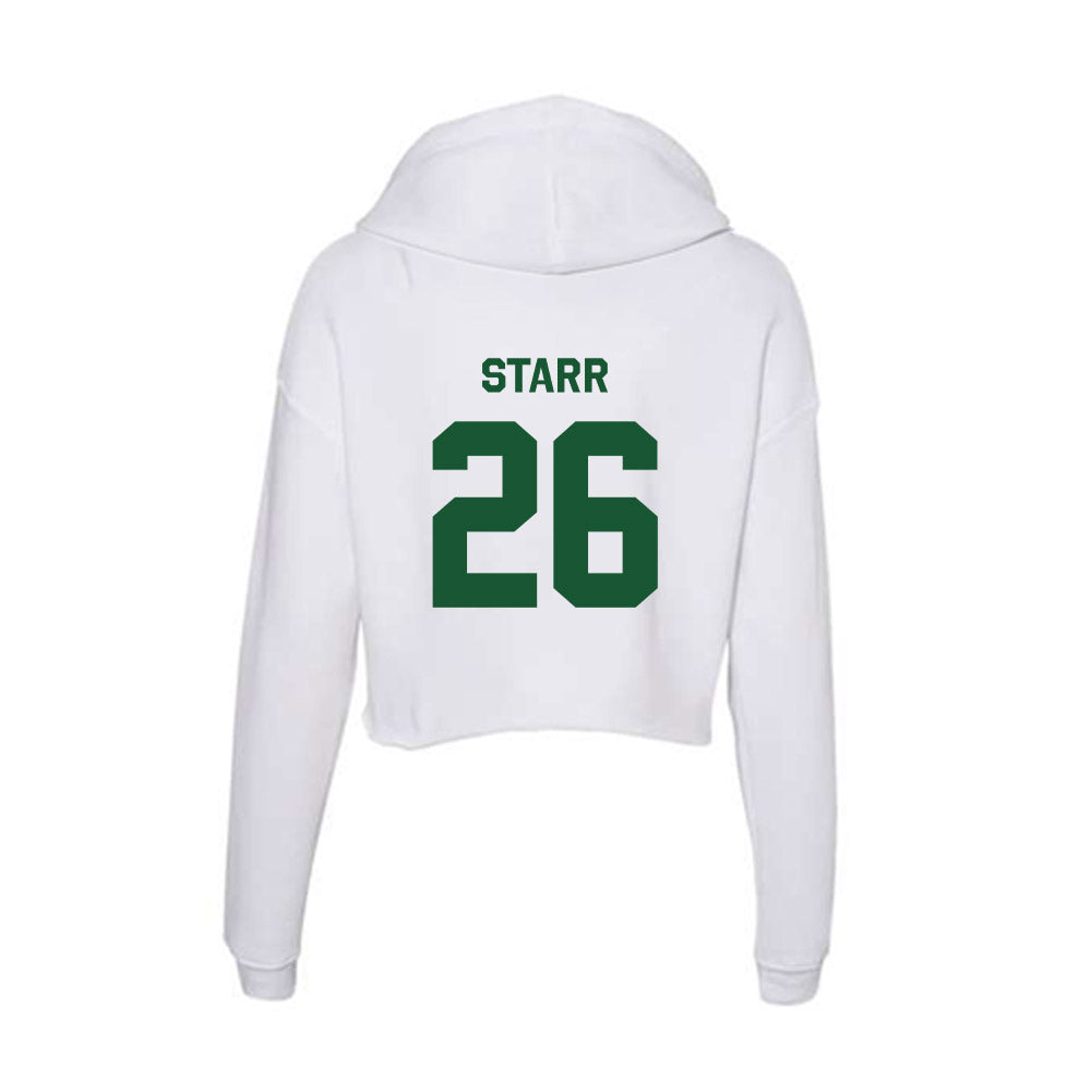 CUI - NCAA Baseball : Jake Starr - Classic Shersey Women's Crop Fleece Hooded Sweatshirt-1