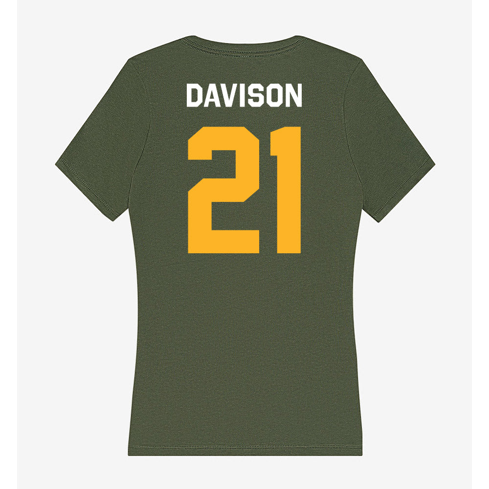 CUI - NCAA Men's Lacrosse : Asa Davison - Classic Shersey Women's V-Neck T-Shirt-1