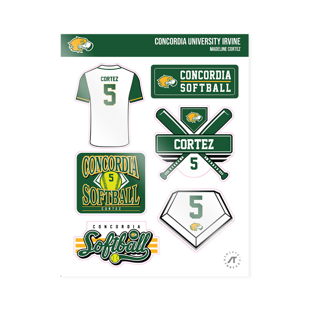 CUI - NCAA Softball : Madeline Cortez - Sticker Sheet-0