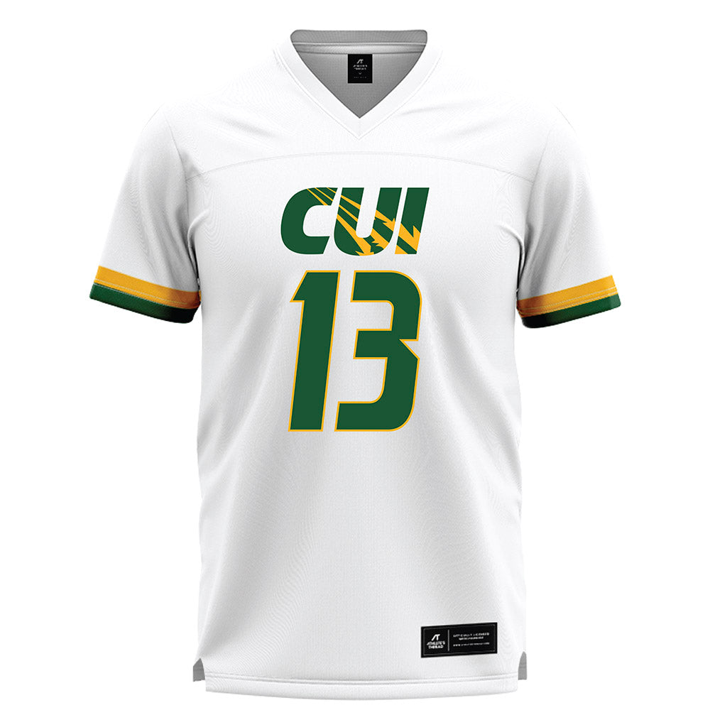 CUI - NCAA Men's Lacrosse : Jacob Tatro - White Lacrosse Jersey-0