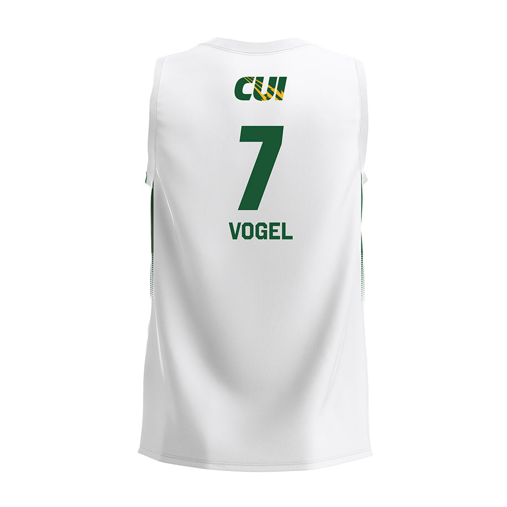 CUI - NCAA Men's Volleyball : Kai Vogel - White Volleyball Jersey-1