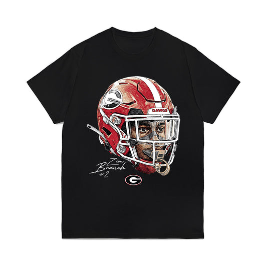 Georgia - NCAA Football : Zion Branch - Game Face Comfort Colors T-Shirt-0