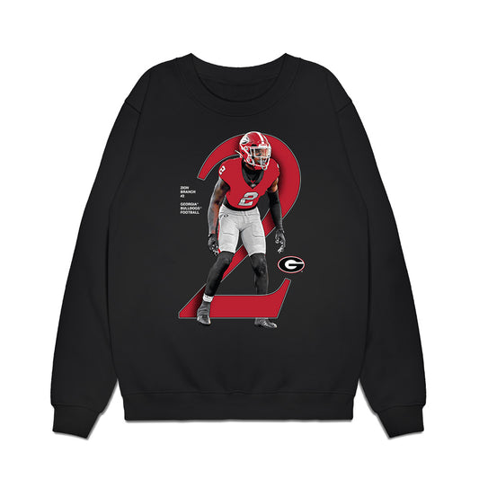 Georgia - NCAA Football : Zion Branch - Graphic Premium Crewneck Sweatshirt-0