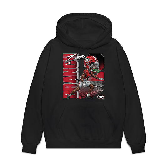 Georgia - NCAA Football : Zion Branch - Caricature Premium Hooded Sweatshirt-0