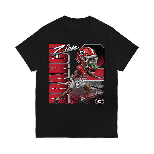 Georgia - NCAA Football : Zion Branch - Caricature Comfort Colors T-Shirt-0