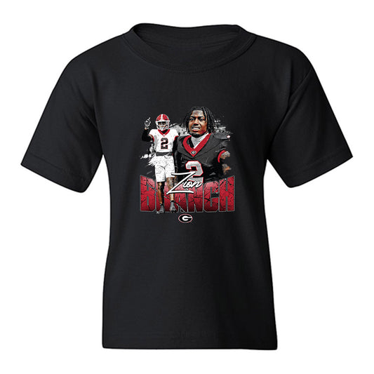 Georgia - NCAA Football : Zion Branch - Collage Youth T-Shirt-0