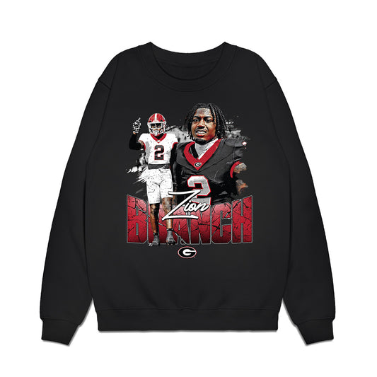Georgia - NCAA Football : Zion Branch - Collage Premium Crewneck Sweatshirt-0
