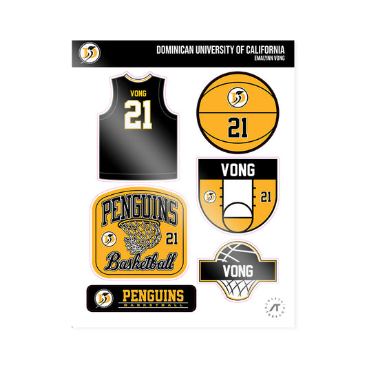 DUC - NCAA Women's Basketball : Emalynn Vong - Sticker Sheet-0
