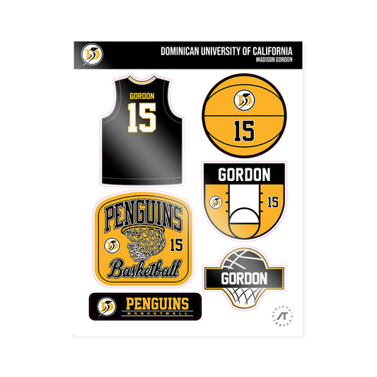 DUC - NCAA Women's Basketball : Madison Gordon - Sticker Sheet-0
