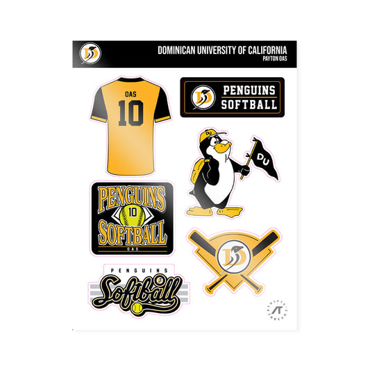 DUC - NCAA Softball : Payton Oas - Sticker Sheet-0