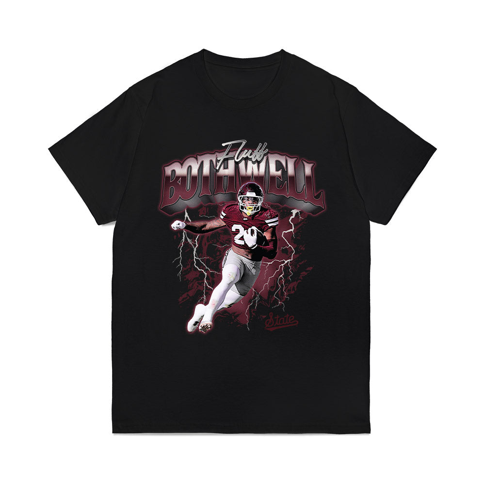 Mississippi State - NCAA Football : Fluff Bothwell - Collage Comfort Colors T-Shirt-0