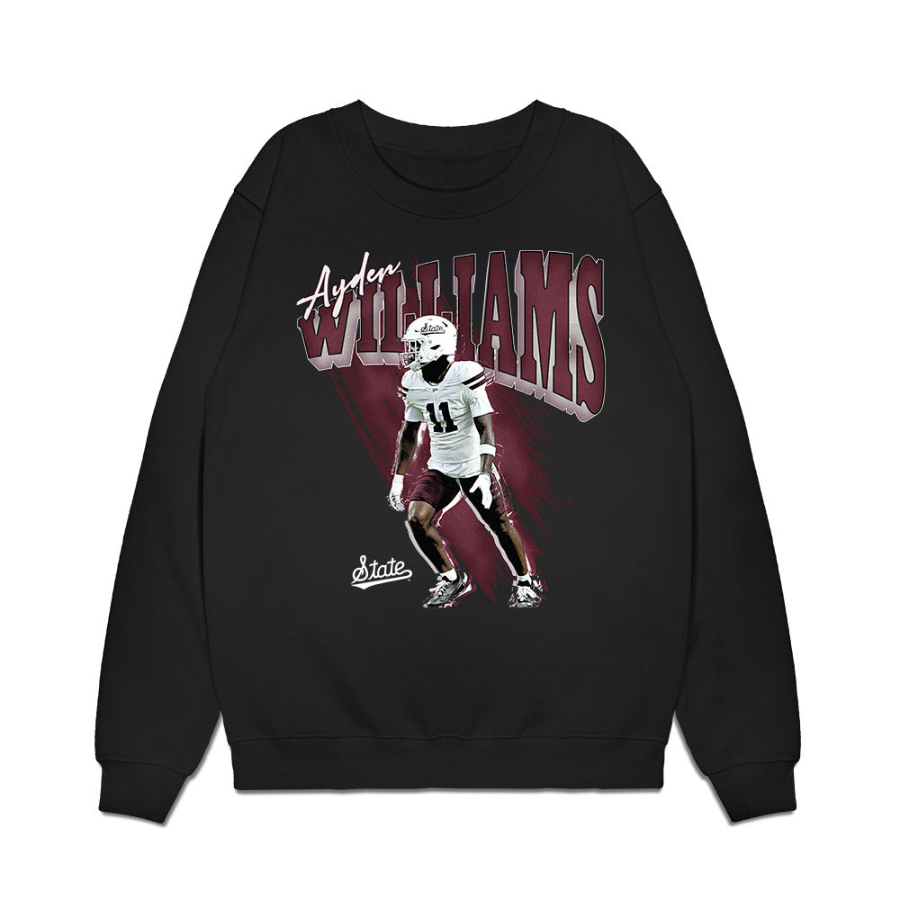 Mississippi State - NCAA Football : Ayden Williams - Collage Premium Crewneck Sweatshirt-0